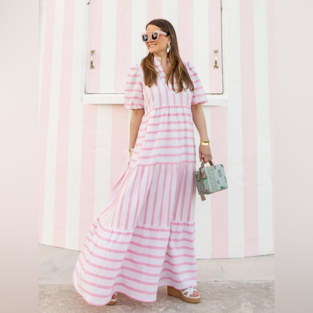Sail to Sable Marie Maxi Pink/White